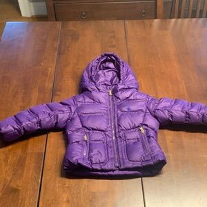 Ralph Lauren Purple Kids Puffer Jacket